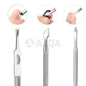 Empujador y Cortador de Cutículas de Doble Punta Personalizado, Herramienta Profesional de Acero Inoxidable de Doble Cabeza para el Cuidado de las Uñas - Product Image 4