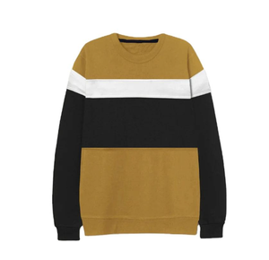 Sweat-shirt homme tendance color block, poids lourd, 100% coton - Product Image 3