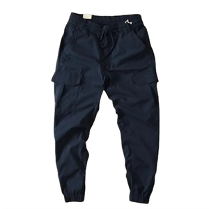 New Lightweight Breathable High Quality Men's Cargo Jogger Pants Stylish Design Wholesale 100% Cotton Corduroy Mid Eco-Friendly - Product Image 5