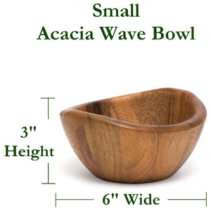 Ensaladera de madera de acacia personalizada, cuenco grande de madera con pinzas para servir comida, accesorio ideal para mesa de comedor a un precio asequible - Product Image 5