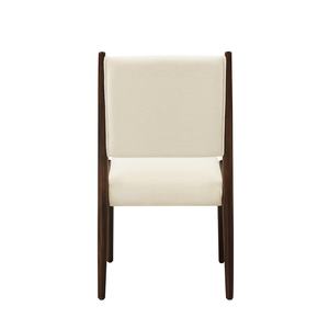 เก้าอี้ทานอาหารแบบมีพนักแขนหุ้มเบาะไม้สักเกรดเชิงพาณิชย์ ดีไซน์ทันสมัยสวยงาม เหมาะสำหรับโครงการเฟอร์นิเจอร์ร้านอาหาร โรงแรม และคาเฟ่ - Product Image 5