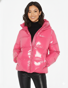 Nouvelle arrivée 2025 – Doudoune courte d'hiver respirante et imperméable en coton matelassé avec capuche pour femme, personnalisable avec logo brodé, grandes tailles - Product Image 5