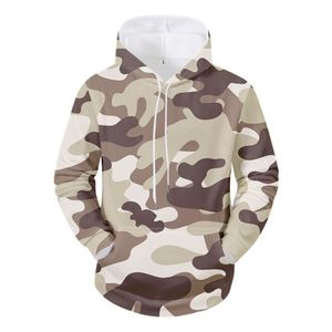 Sudadera con Capucha Azul Camuflaje para Hombre, Corte Regular, Poliéster Estampado, Informal, con Bolsillo, para Otoño - Product Image 2