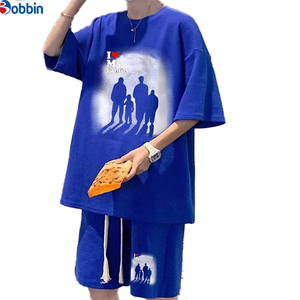 Conjunto corto personalizado para hombre, nueva moda de verano, conjunto deportivo de dos piezas para unisex y adolescentes, conjunto informal de pantalones cortos con estampado para hombre. - Product Image 4