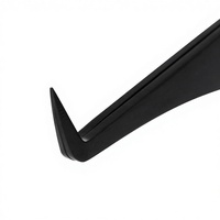 Pince à épiler japonaise en acier inoxydable de qualité chirurgicale pour cils, avec pointes en fibre de précision, anti-magnétique, durable et anti-statique