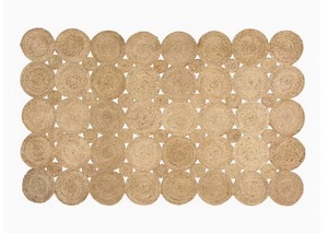 Alfombra de Yute Orgánico de Pelo Medio para Sala de Estar, Sofá, Mesa de Centro, Tejida a Mano, de Tejido Plano, Tapete para Dormitorio, Alfombra de Cabecera, Apta para Aspiradora - Product Image 2