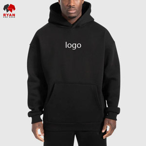 เสื้อฮู้ดดี้ผ้าฟลีซคอตตอน 100% สวมใส่สบาย ระบายอากาศได้ดี สำหรับผู้ชาย ยี่ห้อ Ryan Pro Gear พร้อมบริการสกรีนโลโก้ตามสั่ง - Product Image 1