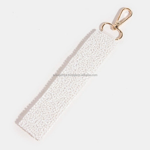 Lets Go Girls Handmade Eco-Friendly Durable Beaded Keychain for Star Embroidered Letter Design Seed Beads Key Tag Custom Bag - Product Image 3