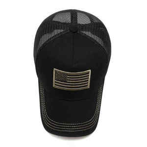 หมวกเบสบอลลายพรางแบบซับลิเมชั่น 6 แผง ปักลายปะแบบกำหนดเอง ดีไซน์ใหม่สไตล์วินเทจ สำหรับผู้ชาย เล่นกีฬากลางแจ้ง - Product Image 3