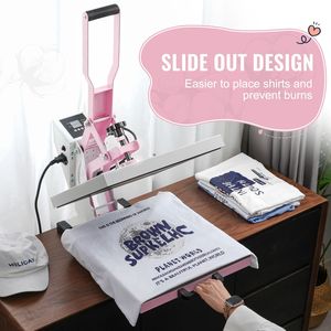 Pressa a Caldo Digitale 15x15 Pollici, Riscaldamento Rapido, Isolamento a 2 Strati, Piastra Scorrevole, Trasferimento Termico Efficiente ed Elegante - Product Image 3