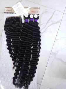 Extensiones de Cabello Afro Rizado Negro para Mujer, 100% Cabello Virgen, Varios Tamaños, Suministro de Fábrica, Cómodas de Usar en la Vida Diaria - Product Image 2