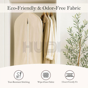 Elegante bolsa para ropa, trajes, camisas, abrigos, vestidos, fácil de transportar, para viajes, hogar, hotel, oficina. - Product Image 4