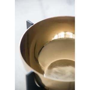 Ensemble de 3 bols modernes avec supports en métal noir, vaisselle polie faite à la main pour offrir en cadeau - Product Image 6