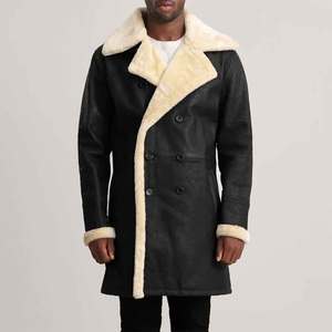 Chaqueta de Invierno para Hombre de la Mejor Calidad, OEM, 100% Cuero Genuino, Forro de Piel de Zorro, Transpirable, Tallas Grandes - Product Image 2