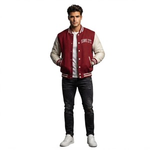 Veste universitaire en laine surdimensionnée pour homme Hawk Eye Sports, style streetwear, hiver, boutonnée, grande taille, séchage rapide, devant - Product Image 1