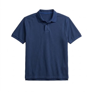 Polo piqué 100 % coton personnalisé pour homme, manches courtes, poche avant imprimée sur mesure, coupe classique, respirant, anti-plis, haut décontracté - Product Image 1