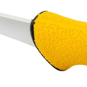 Couteaux à désosser jaunes avec lame courbée, collier noir et extrémité de manche arrondie pour la préparation de la volaille et le travail de la viande - Product Image 2