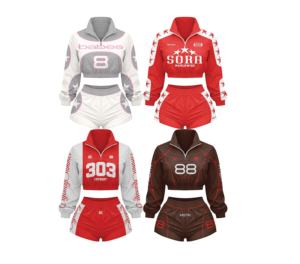 2026 Women's 2-Piece Street Sportswear <b>Set</b> Full-Sleeve T-Shirt and Knee-Length Shorts Breathable Non-Pilling - Product Image 1