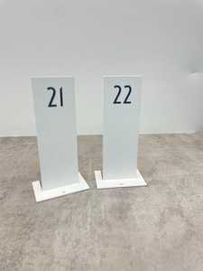 Custom Metal <b>Table</b> Numbers with Place <b>Card</b> Holder for Wedding Party Decoration - Product Image 6