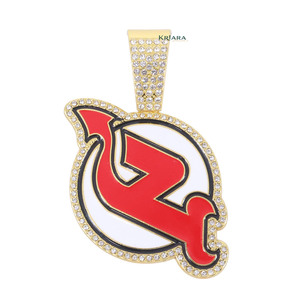Pendentif Hip Hop Unisexe en Argent 925 Plaqué Rhodium avec Breloque Lettre Rouge et Strass en Cristal de Laboratoire – Bijou Quotidien - Product Image 5