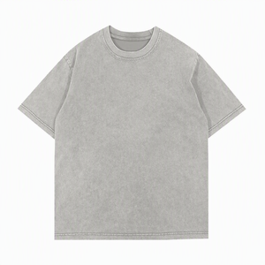 Camiseta Rosa Oversize de Algodón de Manga Corta con Cuello Redondo, Estilo Casual para Hombre, Tejido Jersey, Color Sólido, Corte Holgado - Product Image 2