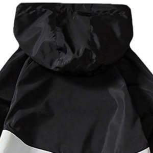 Sweat à capuche zippé oversize vintage pour homme, color block, coupe-vent, streetwear, personnalisable, doux à l'intérieur, pour usage quotidien - Product Image 6