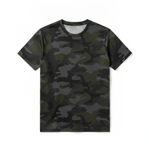 เสื้อยืดออกกำลังกายผู้ชายแบบแห้งเร็ว ระบายอากาศได้ดี เหมาะสำหรับฟิตเนส วิ่ง และเล่นกีฬา รับผลิตจำนวนมากตามแบบ OEM - Product Image 1