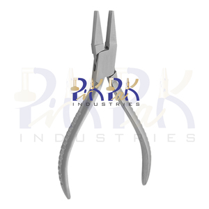 Pince à bec plat de 130 mm à mâchoires lisses, poignées spéciales à dents fines et finition mate, pour la fabrication de bijoux, la création de boucles et les travaux de précision - Product Image 2