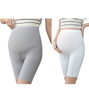 Shorts de yoga taille haute personnalisés pour femmes enceintes, style cycliste, pour l'entraînement et le fitness, vêtements de sport de grossesse en gros - Product Image 1