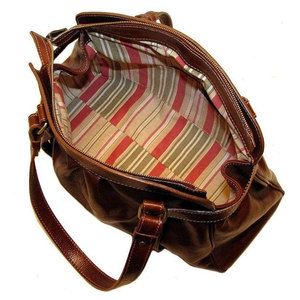 High Quality Genuine Leather Ladies Shoulder Bag with Zipper Closure and <b>Tassel</b> Two Straps-Stylish Casual Fashion <b>Handbag</b> - Product Image 4