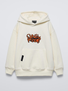 Sweat à capuche surdimensionné pour homme avec imprimé graffiti – Sweat-shirt streetwear, design graphique urbain, mélange de coton doux, style décontracté hip-hop - Product Image 4