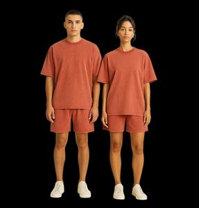 Nouveau design T-shirt personnalisé 100% coton 2024 T-shirt décontracté uni pour homme T-shirt oversize effet délavé - Product Image 5