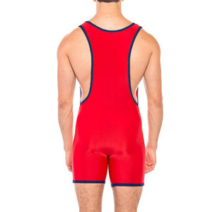 <b>Men's</b> Red Spandex V-Neck Tank Top Solid Color Breathable Knitted Casual Fitness Wear New Style <b>Men</b> Gym <b>Singlet</b> Stringer Fit Tank - Product Image 4