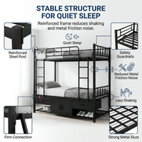 Lit superposé en métal pour adultes et enfants, mobilier scolaire et de chambre, idéal pour dortoirs d'étudiants, prix Dubaï