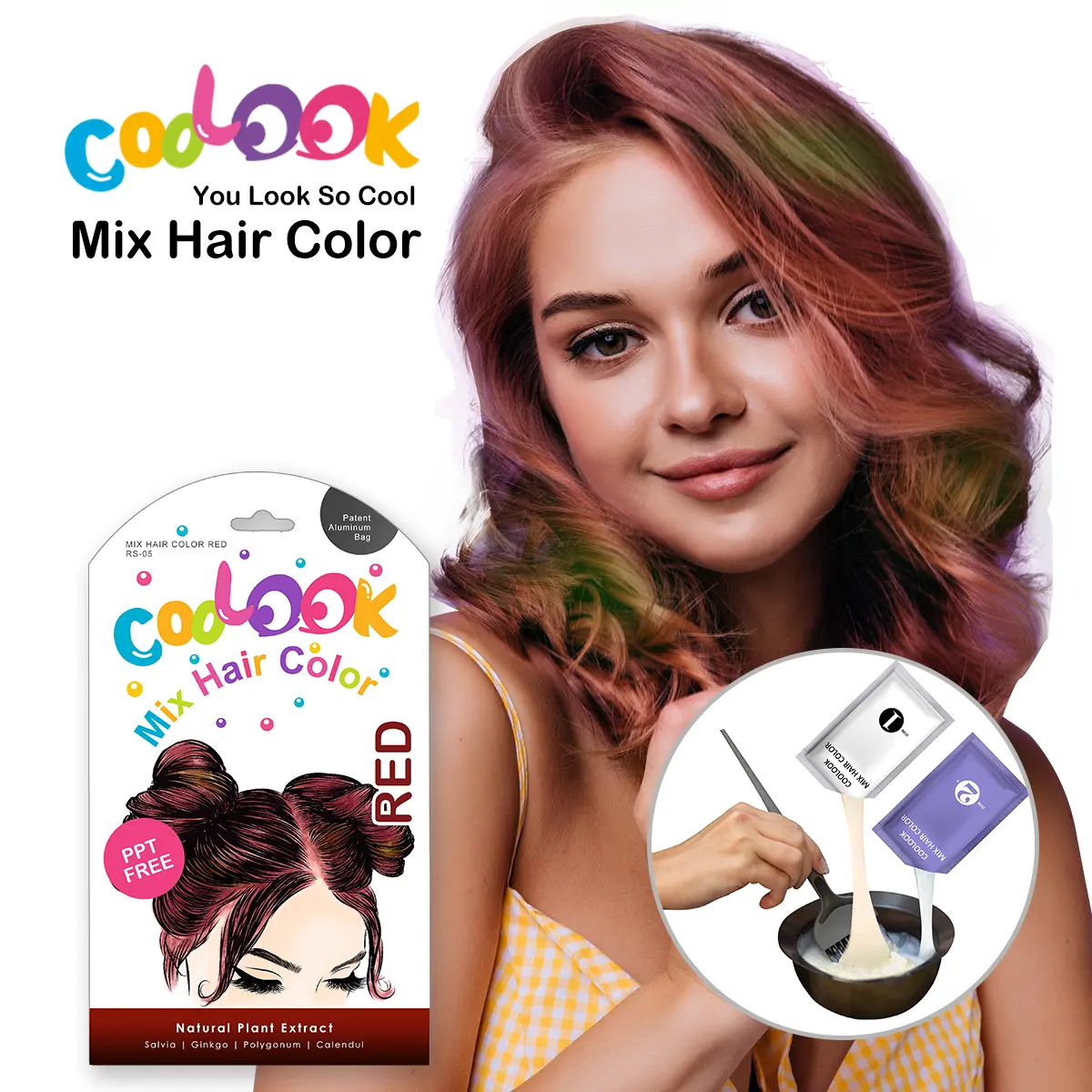 20221021 COOLOOK Mix Hair Color Red