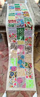 Chemin de table en coton brodé fait main, style patchwork vintage indien traditionnel, 18x60 pouces, pour mariage, décoration intérieure, hôtel