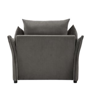 Poltrona Singola in Ciniglia Stile Moderno, Sedia Lounge Oversize con Braccioli per Soggiorno e Camera da Letto - Product Image 4