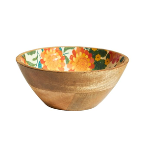 Juego de dos cuencos de madera personalizados con pegatinas impresas en esmalte, cuencos de madera para masa, utensilios de cocina al por mayor, cuencos redondos de madera grandes en oferta. - Product Image 5