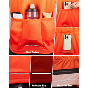 Maillot de cyclisme avancé pour hommes, haut de cyclisme respirant à manches courtes, vêtements de sport respirants pour usage professionnel - Product Image 3