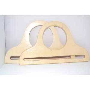 Poignée de sac à main en bois massif, écologique, pour cadeau et artisanat, poignée en bois pour sacs - Product Image 2