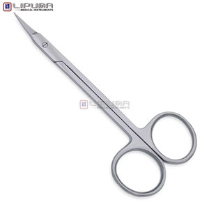 Tijeras Curvas de Belleza con Mango de Plástico, Acero Inoxidable, Punta Fina, Mango Largo para Uñas Gruesas, Corte Preciso, Hoja Afilada - Product Image 5