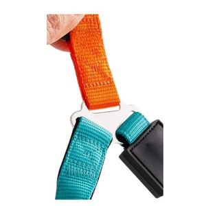 Adjustable Nylon Dog Harness Teal Orange Buckle Closure Simple Style for Dogs - Product Image 4