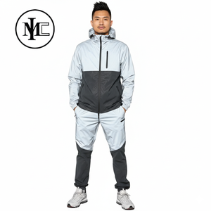 Chándal Deportivo Personalizado con Logotipo, Impermeable, Reflectante 3M, de Invierno, en Poliéster/Algodón Sólido, con Cierre de Cordón, para Hombre, Fabricante OEM - Product Image 6