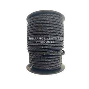 Cuerda de cuero Bolo trenzado marrón medio, pulsera de piel de vaca hecha a mano de calidad Premium, cuentas cristianas, cadena corporal de moda - Product Image 4