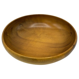 Set Of 2 Unique Design Wooden Round Serving Bowl for Dining <b>Table</b> Kitchen Home & Restaurant Food and Salad Bowls - Product Image 5