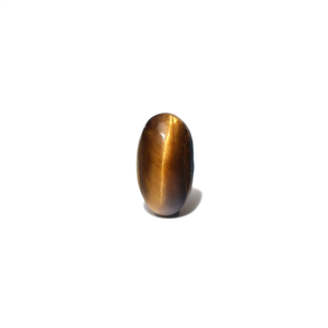 Natural Tiger Eye Loose Gemstone 5.5 Carat Oval Yellow Green Chalcedony for Jewelry Making - Product Image 1
