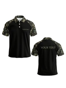 Customized Men's Standard for Shirt Personalized Text Classic Easy Short Sleeve Camouflage Print 4 Colors 100% Cotton - Product Image 4