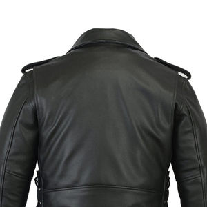 Chaqueta de Cuero para Hombre de Alta Calidad, Directo de Fábrica, Hecha a Medida, Transpirable, Estilo Casual, Cierre de Cremallera, para Invierno - Product Image 3