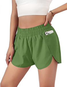 Nuevos estilos de shorts deportivos de secado rápido, shorts de yoga y running de cintura alta con efecto levanta glúteos para mujer. - Product Image 4