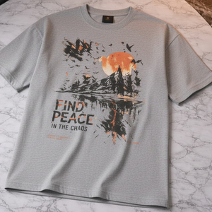 เสื้อยืดผู้ชายไซส์ใหญ่สีพื้นเรียบง่าย สไตล์สตรีทแฟชั่น ขายส่ง ปรับแต่งได้ - Product Image 6